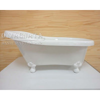 Banheira Vitoriana Infantil Primo Bagno com Pés Brancos